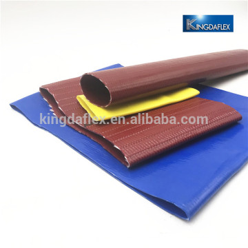 Mangueira flexível material de Layflat da água do PVC / Tpu 25m 50m 100m